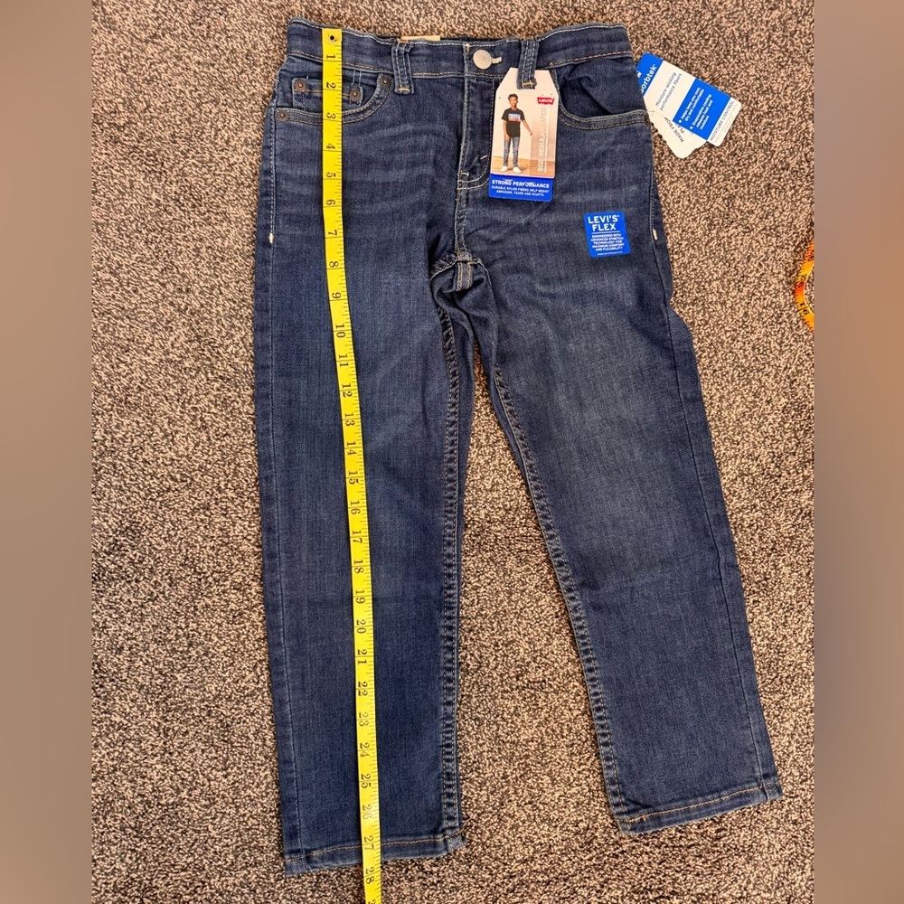 Levi's Kids 502 Flex Strong Performance Blue Jeans NWTS Size 7Regular - Picture 10 of 10